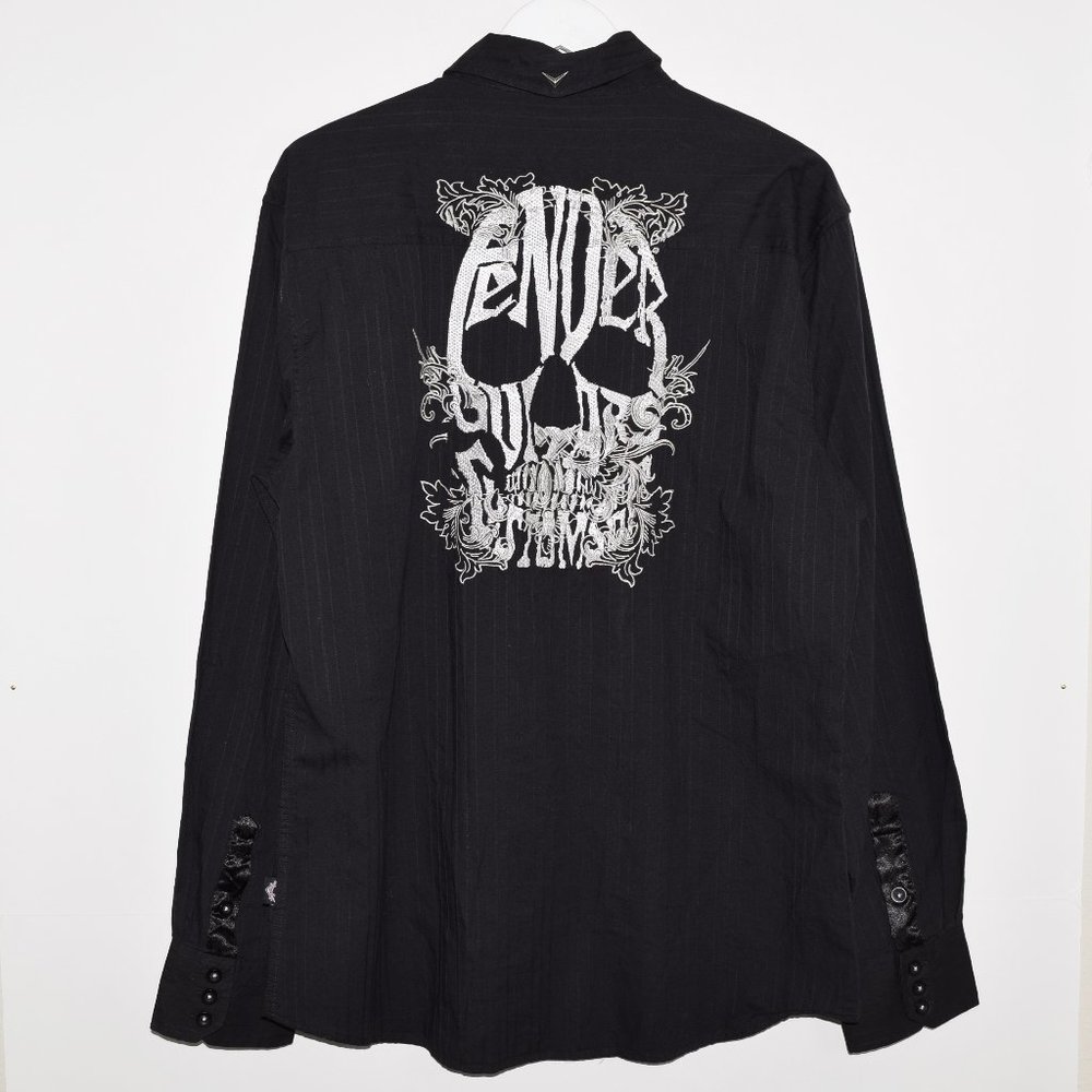 Fender Custom Shop Embroidered Skull Button Up